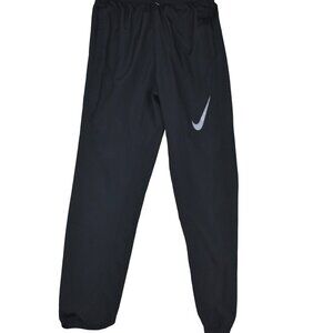 Nike Kid's Windbreaker Sz XL Parachute Pants Elastic Cuff Black Grey Gym